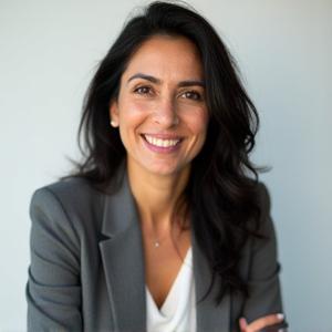 Mariam Khan, Senior Style Consultant, with a thoughtful expression